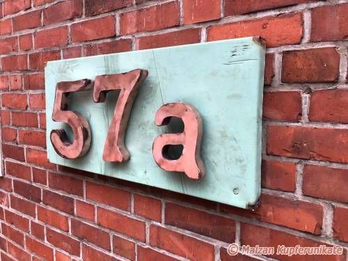 Hausnummer 3 D Patina