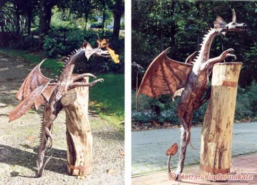 Gro&szlig;er feuerspeiender Drache