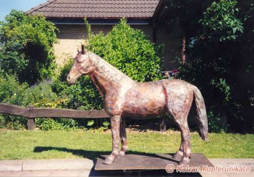 Pferd, Kupferskulptur